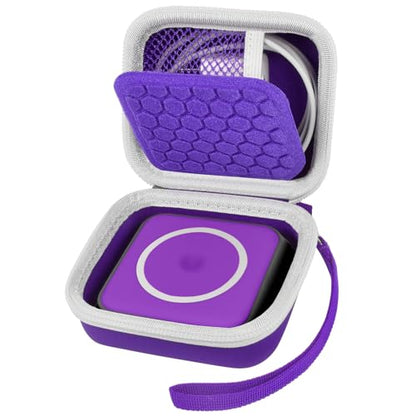 Hard Case for UCOMX/Hicober 3-in-1 Charger, Box Only | Hard shell case for UCOMX, Hicober, Iseyyox, LISEN and RTOPS 3-in-1 charger users, with divider and mesh pocket - color: Purple