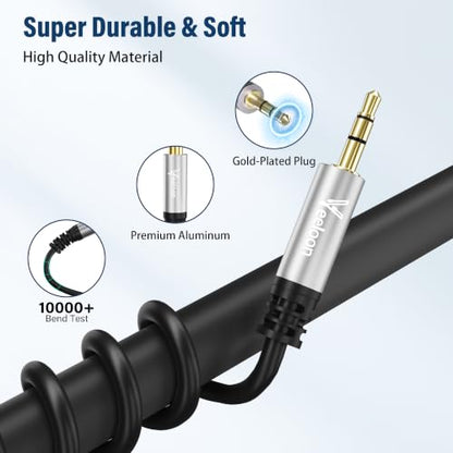3.5mm TRS to TRS Balanced Stereo Patch Cables,Multicolor 1/8 Inch Male to Male Car Stereo Audio AUX Cable 6 FT-6 Pack,Gold-Plated Plugs for Headphones,DVD Players, Speakers,iPhone ,MP3, iPods,Tablet - size: 6FT, style: 1/8 TRS Stereo