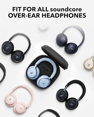 soundcore by Anker, Headphones Case, Compatible with All soundcore Over-Ear Headphones, Anti-Scratch, Water and Dust Resistant, Impact-Resistant, Pocket for Cables, Detachable Tray, Sturdy Strap | Anti-Scratch, Water and Dust Resistant, Impact-Resistant,