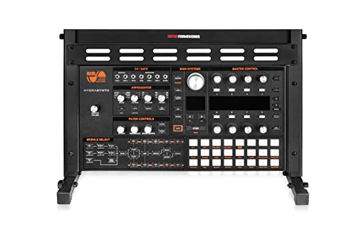 Gator Frameworks Angled Metal Desktop Rack Stand with Non-Slip Rubber Feet, 6U Rack Space (GFW-DESKTOPRK-06U) - size: 6 Rack Space