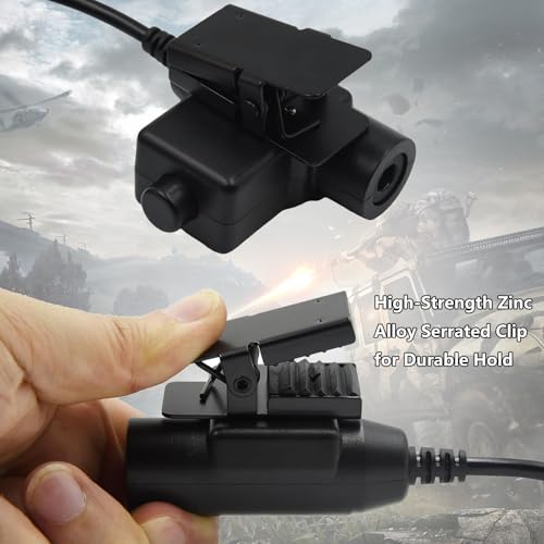 WODASEN Military PTT U94 Adapter Tactical Headset Push to Talk Connector US-NATO Wiring for Ailunce HD1 Retevis RT47 RT29 RT48 RT47v RT83 RT87 NR30 RB23 RB46 EX500 GP328plus Walkie Talkie