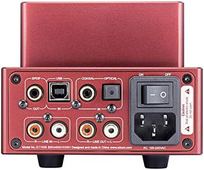LEAUDIO XDUOO TA-10R AK4493EQ XMOS USB DSD DAC 12AU7 4XLR Tube Headphone Amplifier(Gray)