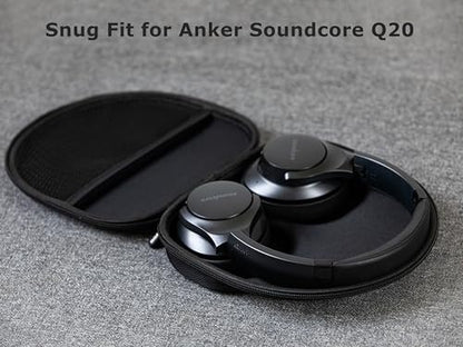 Ginsco Universal Headphone Case Compatible with JBL Tune 510BT 520BT 720BT 770NC/Sony WH-CH520 WH-CH720N/Soundcore Life Q20 Q20i Q30/Bose/SkullCandy/BERIBES/TOZO/KVIDIO/JLab etc Wireless Headphone