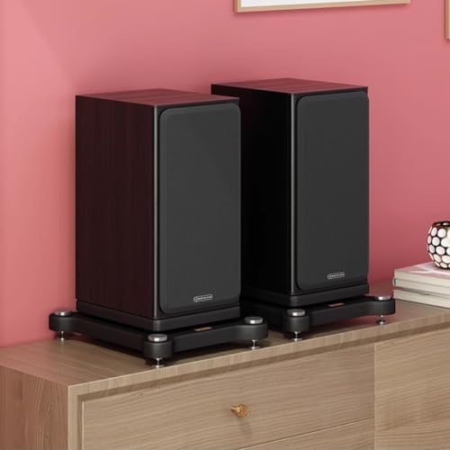Speaker Stand,Sturdy 1-Tier HiFi Rack, Modern AV Shelf & Desktop Amplifier/DAC Holder, 40x45 cm, Ideal for Audio Equipment Storage, Space-Saving HiFi Stand - size: 40X45cm(1Tier)