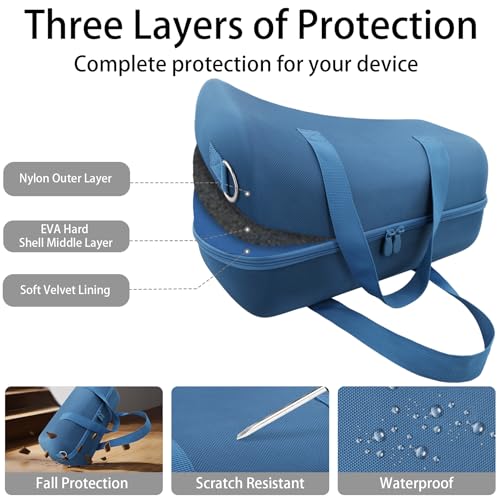 co2CREA for JBL Xtreme 5 Speaker Hard Travel Storage Case, Blue - color: Blue Case
