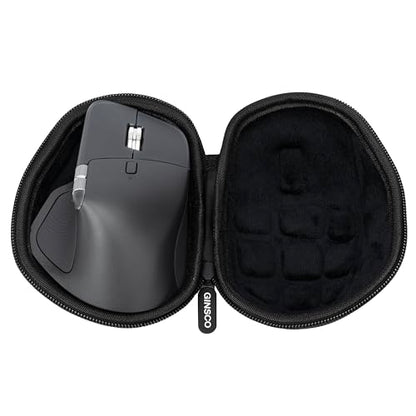 Ginsco Hard Travel Case Compatible with Logitech MX Master 4 / MX Master 3S / Master 3 Ergonomic Wireless Mouse, Universal Hard Shell Storage Case (Black, L) - color: Black, size: L