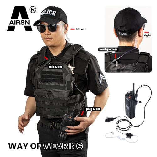 Quick Disconnect Police Lapel XTS2500 Radio Earpiece for M0torola XTS5000 XTS3000 Walkie Talkie Law Enforcement Surveillance Headset - style: Quick Disconnect Style