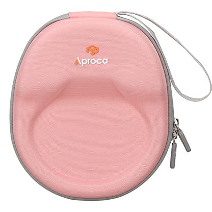 Aproca Pink Hard Storage Travel Carrying Case, for Logitech H390 / Logitech Zone 301 / Logitech Zone 300 Wired Headset - color: Pink