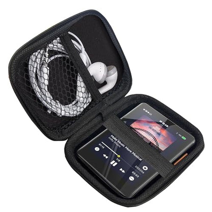Compatible with HiBy R3 II MP3 Player Case, Lamshaw Hard Shell Travel and Storage Case Carrying Case Compatible with HiBy R3 GEN 2, R3 II MP3 Player (Black)