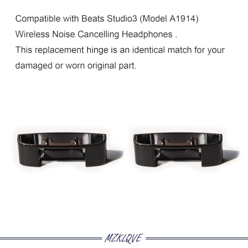 Studio 3 Headband & Hinge - Replacement Parts Accessories Repair Kit for Beats Studio 3 Headphone (Matte Black) - color: Matte Black