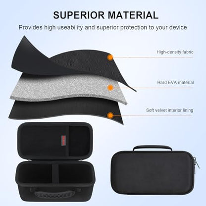 Elonbo Carrying Case for Marshall Middleton/Middleton II Portable Bluetooth Speaker, Wireless Speaker Hard Travel Protective Bag Storage Cover, Extra Mesh Pocket Fits Charging Cable, Black - color: Black
