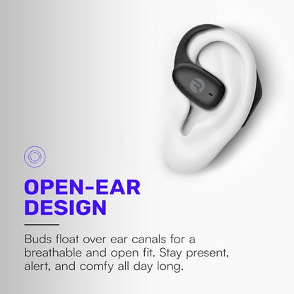 Raycon Essential Open Ear Earbuds – Open Ear Headphones, Earbuds Wireless Bluetooth, Sweat & Water-Resistant Earphones, Running Headphones with Ultra-Lightweight Design, 36 Hours Battery Life (Blue) - color: Blue
