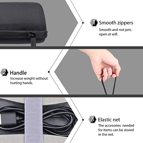 co2CREA Hard Travel Case for 3 Ultra 4th Gen/Plus Edition Bluetooth Speaker | Cable Storage Space, Organized Design For Accessories, Travel Protective Storage Bag with Hand Strap