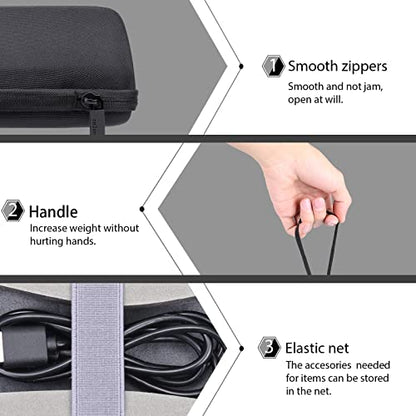 co2CREA Hard Travel Case for 3 Ultra 4th Gen/Plus Edition Bluetooth Speaker | Cable Storage Space, Organized Design For Accessories, Travel Protective Storage Bag with Hand Strap