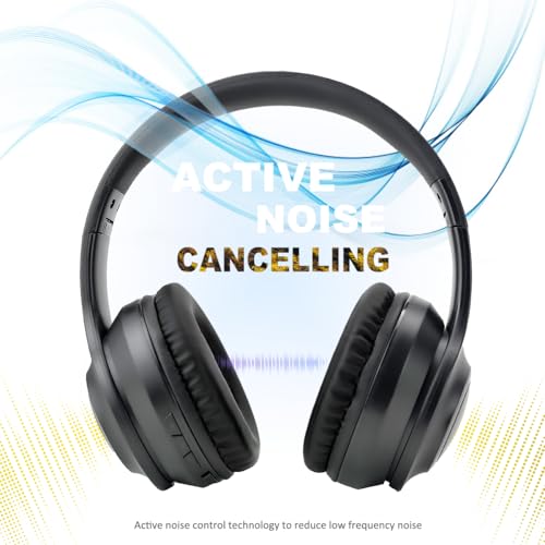Wireless Active Noise Cancelling Headphones - Over-Ear Headset