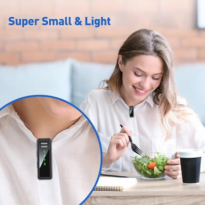 USB-C Wireless Lavalier Microphone for iPhone 15/16/17, Android & PC