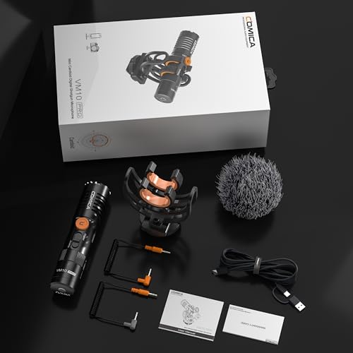 COMICA VM10PRO Universal Video Microphone for Camera, iPhone, Android Phone | 3.5mm/USB-C Analog/Digital Output, Noise Cancellation, Super Cardioid Pickup, Professional Video Mic for YouTube TikTok Vlog