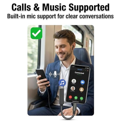 USB C to 3.5mm Audio Adapter, Type C to Aux Headphone Jack