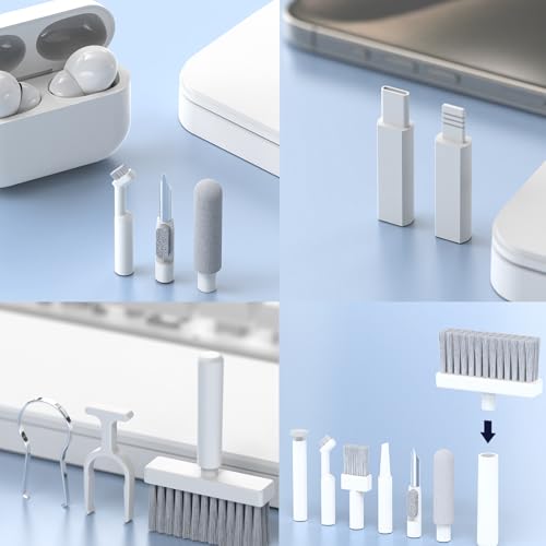 22 in 1 Electronics Cleaning Kit with Ergonomic Keyboard Wrist Rest Pad - color: White