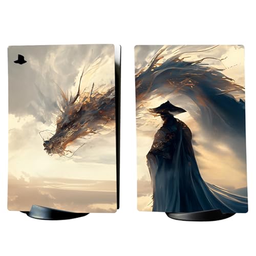 PlayVital Full Set Skin Decal for ps5 Console Digital Edition, Sticker Vinyl Decal Cover for ps5 Controller & Charging Station & Headset & Media Remote - Cloudwalker's Encounter - color: Cloudwalker's Encounter