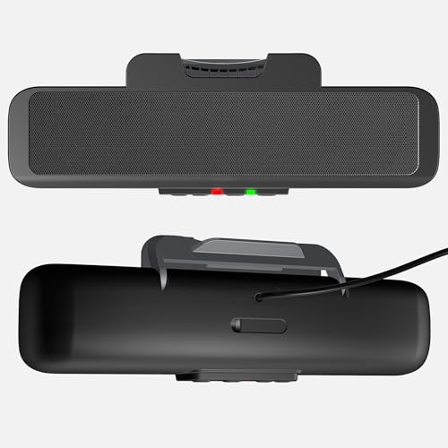 Cyber Acoustics CA-2890 USB Speaker Bar – USB Powered Stereo Desktop Computer Speakers for PC, Clip-On Monitor Mount Design, On-Speaker Controls - style: USB-No Mic