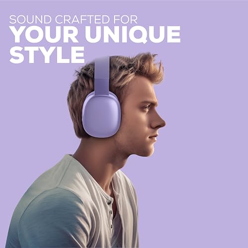 Gabba Goods Platinum Vibe Over-Ear Bluetooth Headphones - color: Lavender