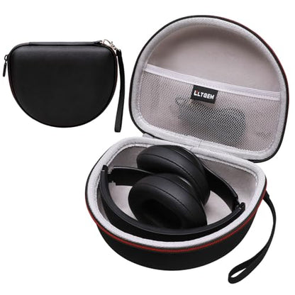 Case for Beats Studio Pro/Solo 4/Studio3/Solo3 Wireless Headphone Gray | Hard Carrying Travel Case for Beats Studio Pro/Solo 4/Studio3/Solo3 Wireless Headphone - color: Black+Gray