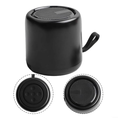 Wireless Speaker with 5.0, 24H Playtime, IPX4 Waterproof, Portable for Outdoor Travel Home Party, Compact Design(black) - color: black