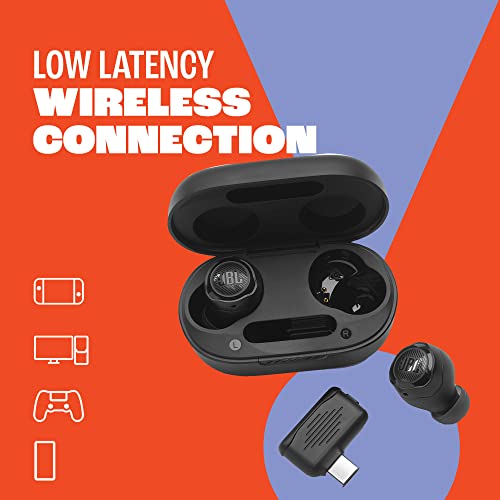 JBL Quantum TWS Air - Wireless Gaming Earbuds - Black | JBL QuantumSURROUND, Low latency wireless connection, JBL Dual Source and Fast Pair, Ambient Aware and TalkThru - style: JBL Quantum TWS Air