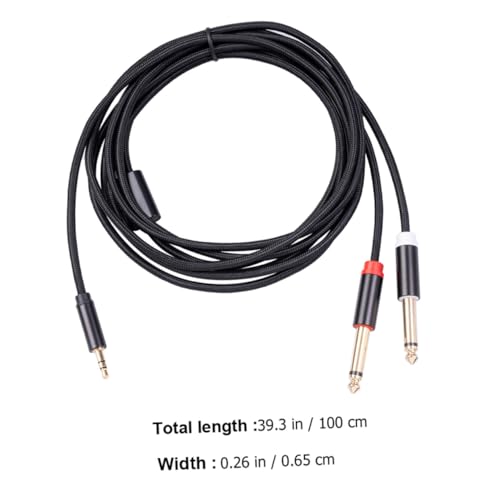 LABRIMP 3.5mm to Dual 1/4 Inch Stereo Audio Cable for Live Sound
