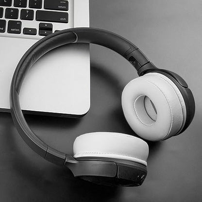 SOULWIT Earpads Replacement for JBL Tune 450BT/Tune 460BT/Tune 500BT/Tune 510BT/Tune 520BT/Tune 530BT/JR 300BT/JR 310BT/E40BT/Junior 320BT, Ear Pads Cushions with Soft Protein Leather - White - color: White