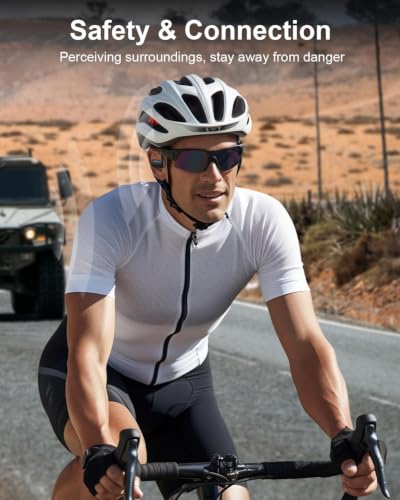 WamGra Open Ear Headphones,Bluetooth Headphone for Running Cycling Workouts | Bluetooth 5.3 Wireless Air Conduction Headphones Sport Earbuds, Premium Sound, IPX5 Waterproof, 9g Lightweight Earphones