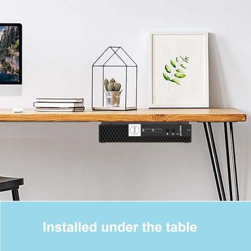 Mini PC Wall Mount for Dell OptiPlex Micro Form Factor Case | VESA and Under Desk Mount Fits MFF 7080, 7060, 7010, 5060, 3040, 3046, 3050, 3060 and Lenovo ThinkCentre Tiny Desktops(HDM)