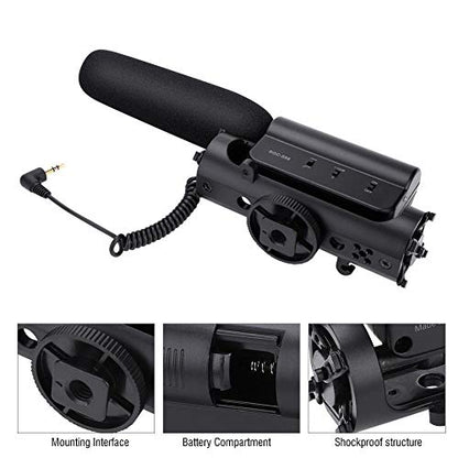 TAKSTAR SGC-598 Interview Microphone for Nikon/Canon Camera/DV Camcorder