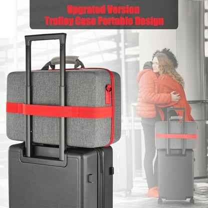 PSCHUNYD Hard Shell Carrying Case Compatible with PS5, PS5 Travel Case Carry Bag, Organizer Protective Cases for Playstation 5 Console,Dual Controller, Headset and Gaming Accessories - size: For PS5