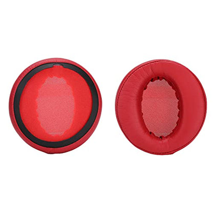 Replacement Ear Pads Cushion for Headset Headphone, Red Earpads with Soft Foam, Comfortable Fit Compatible with Most Over Ear Headphones - color: Red