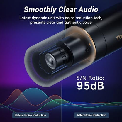 TONOR Dynamic Podcast Microphone Kit, Audio Interface and XLR/USB Mic for Podcasting, Recording, XLR Cardioid Studio Mic with Quick Mute, 3.5mm Jack, Volume Control, Microfono with Boom Arm, Black, E7