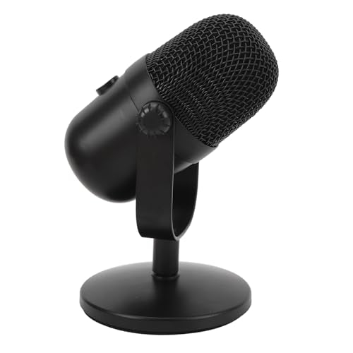 USB Microphone, Plug and Play Noise Cancelling Podcast Microphone, Streaming with RGB Lighting Quick Mute for Laptop Studio Recording Streaming Videos