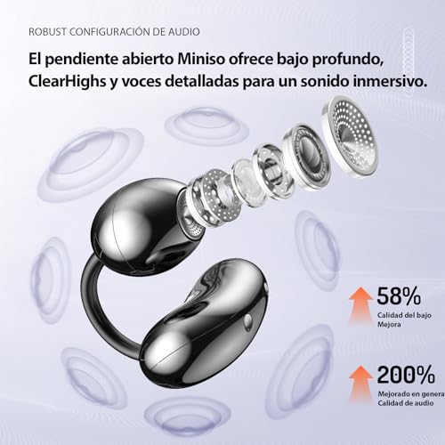 Open-Ear Clip-On Earbuds Bluetooth 6.0 Wireless Headphones Open Ear Buds