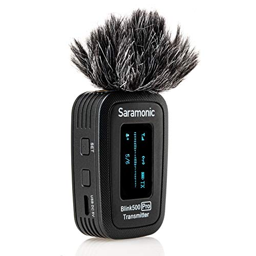 Saramonic Advanced 2.4 GHz Wireless Clip-On Microphone System with Lavalier & Dual-Channel Receiver for Cameras, Mobile Devices and More (Blink 500 Pro B1), Black,1x TX - TRS/TRRS, BLINK500PROB1 - color: Blink500 Pro B1