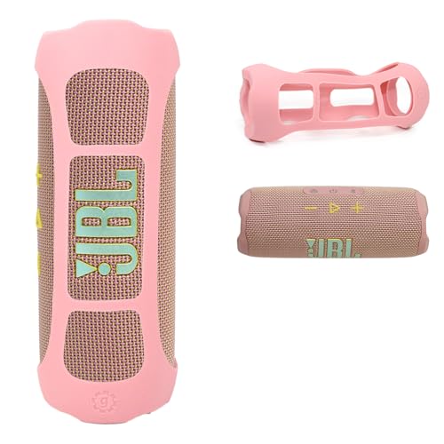 Silicone Cover Sleeve for JBL Flip 7 - Portable Waterproof and Drop-Proof Speaker, Customized Design Cover Portable Protection Solution, Best Matching in Shape and Color (Pink) - color: Pink