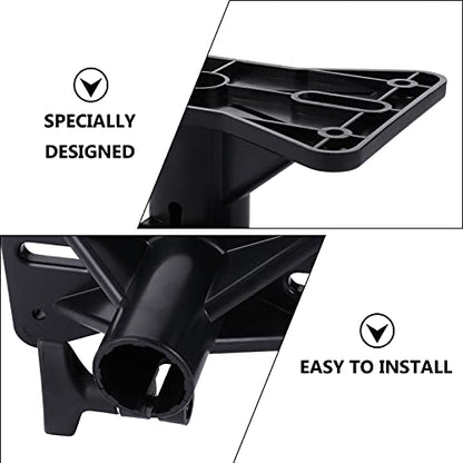 EXCEART 2PCS Speaker Mounting Clamp Bracket, Heavy Duty 50KG Load PA Speaker Adapter for Light Stand/Tripod, 35mm Compatible Pole Mount for Studio, Stage, Home Theater (Black)