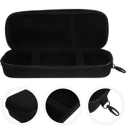 ULTECHNOVO Portable Handheld Microphone Carrying Case, Black Microphone Storage Bag with Padded Interior for Travel and Professional Use