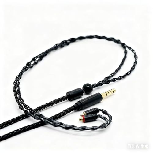 8Core MMCX Balanced 4.4mm Silver Plated Copper Earphone Cable,MMCX Upgrade Cable for Shure SE315 425 535 UE900 Earphones