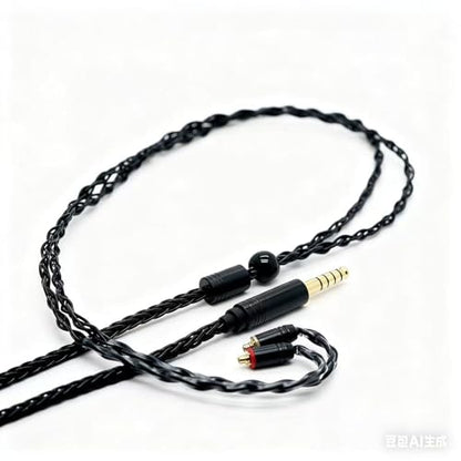 8Core MMCX Balanced 4.4mm Silver Plated Copper Earphone Cable,MMCX Upgrade Cable for Shure SE315 425 535 UE900 Earphones
