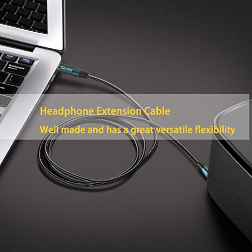 2-Pack 3.5mm Male to Male Stereo Audio Cable Strong Nylon Braided TRS Stereo Hi-Fi Sound AUX Cord for Car, Headphones, Speakers, Smartphones, Home Stereos (4 Feet/1.2m) - size: 4 FT / 2PACK