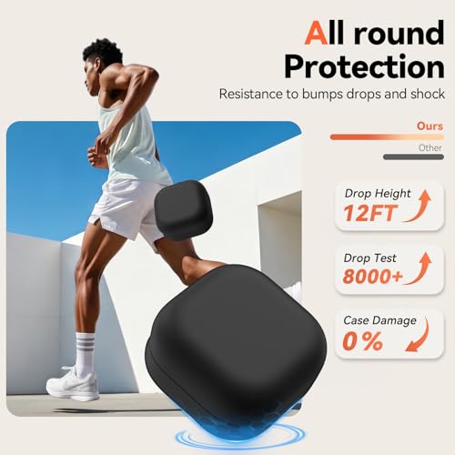 Inesore for Galaxy Buds 4 Pro & Galaxy Buds 4 Case (Black) | Skin Friendly Silicone Material, with A Multifunctional Cleaning Pen Tool and Keychain, Scratch Resistant, Slip Resistant - color: Black