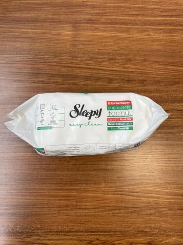 Sleepy Easy Clean XL Multi Surface Cleaning Wipes (600 Count) – Natural Vinegar & Baking Soda Formula – Jumbo 8"x8" All Purpose Wet Wipes for Kitchen, Bathroom, Glass & Electronics – No Streak - size: 6 Pack (600 Count)