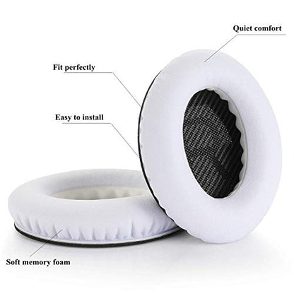 Headphones Replacement Ear Pads,for Bose Quietcomfort QC15 QC25 QC35 35 ii (White) - color: White