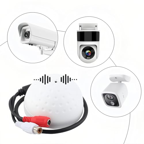 Joyzan High Sensitive Weatherproof Preamp, Microphone Audio Pickup | 100 Square Meters Wide Monitoring Range Portable Life Recorder for CCTV Security Camera